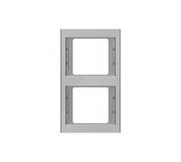 Hager k5 - Marco 2 elementos vertical acero inoxidable