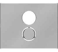 Hager k5 - Placa audio 1 hueco abierto acero