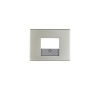 Hager k5 - Placa central toma tae acero