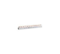 Hager KDN463A - Riel de Fase (4P, 63A, 10 mm², 12 entradas), Color Gris