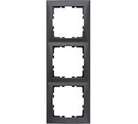 HAGER (KNX+DOM) - Berker - marco 3 elementos s1 antracita Ref. 6511030003