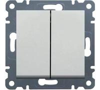 Hager lumina2 - Interruptor doble lumina2 blanco polar