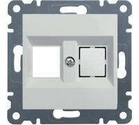 Hager lumina2 - Soporte doble keystone jack lumina2 blanco polar
