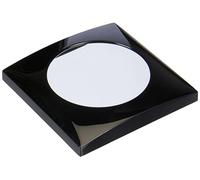 Hager - Marco 1 elemento negro brillo