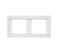 Hager Berker - marco 2 elementos horizontal k1 blanco polar Ref. 6513010002