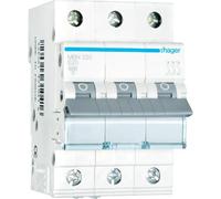 HAGER MBN320 - Interruptor de protección de cables de 3 polos, 6 kA, car