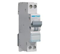 Hager MKN510 - Disyuntor de circuito (10 A, 2P, 1P+N, 2 pines, 1 polo, N 6 kA, característica B, 1 m, diseño estrecho, interruptor LS (MKN 510)