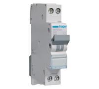 Hager MKN520 - Disyuntor de circuito (20 A, 2P, 1P+N, 2 pines, 1 polo, N 6 kA, característica B, 1 m, diseño estrecho, interruptor LS (MKN 520)