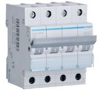 Hager MUN632A Interruptor Automático Magnetotérmico Serie MU, 3P+N, 32A, curva C, 6KA
