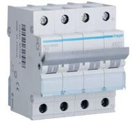Hager MUN663A Interruptor Automático Magnetotérmico Serie MU, 3P+N, 63A, curva C, 6KA