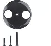 Hager nostalgia - Placa central para tv-r-sat negro