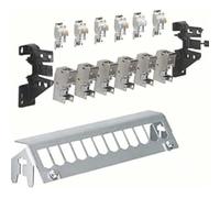 Hager Panel de 12 piezas con 6 módulos RJ45 FZ12 mm