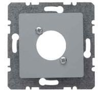 Hager - Placa central con bastidor para xlr b1/b7/k1 aluminio