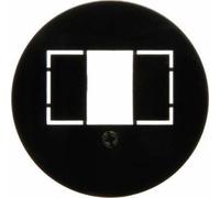 Hager - Placa central p/tae/we marron oscuro