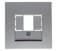 Hager - Placa central toma tae b1/b7 aluminio