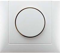 Hager - Placa monobloc regulador +marco s1/b1/b3/b7 blanco polar