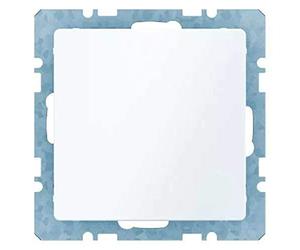 Hager q.1 - Placa ciega con bastidor blanco polar