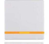 Hager q.1 - Tecla con lente blanco polar