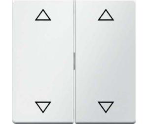 Hager q.1 - Tecla doble persiana con flechas blanco polar
