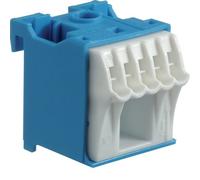 Hager Quick Connect - Regleta neutra 1 x 25 mm2 + 5 x 4 mm2 (2 bloques de terminales N)