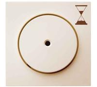 Hager s1 - Placa con pulsador para pulsador temporizador brillo blanco