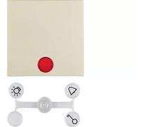 Hager s1 - Tecla con lente para interruptor brillo blanco