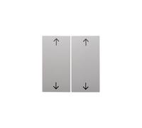Hager s1 - Tecla doble con flecha brillo blanco polar