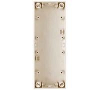 Hager s1 - Zócalo 3 elementos blanco brillo