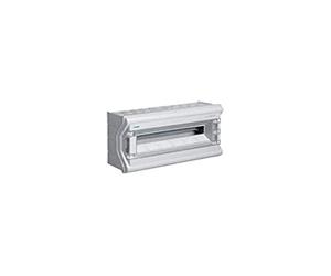 Hager Sistemas VE118F Caja de Superficie, Estanca Vector VE, IP65, 1 Fila, 18M, Quick Connect/puerta transp