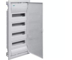 Hager Sistemas VU60EP Serie Golf VU Caja de Empotrable, 5 Fila, 60M, Con Puerta Opaca Blanca