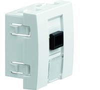 Hager systo - Toma fibra optica conector sc systo 2 módulo blanco