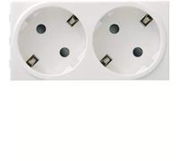 Hager systo - Toma schuko doble v2 blanco