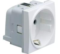Hager systo - Toma schuko systo 16a conexión tornillo blanco