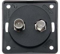 HAGER Toma TV Box TV/Sat Integro Negro