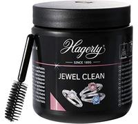 Hagerty Jewel Clean - Baño de inmersión para joyas de oro y platino, 170 ml, limpiador eficaz de joyas para diamantes, zafiros y rubíes, baño de limpieza de joyas con cesta y cepillo