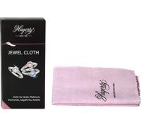 Hagerty Paño de limpieza para joyas para piedras preciosas oro platino 36 x 30 cm I Impregnated algodón paño de limpieza eficiente para diamante zafiro rubí