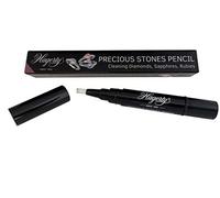 Hagerty Precious Stone Pencil I Lápiz limpia joyas I Lapiz limpiador de joyas de oro y platino con piedras preciosas engarzadas como diamantes zafiros rubíes I Limpieza facil de joyas suave y eficaz