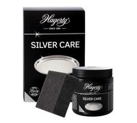 Hagerty Silver Care Silver 185g I Eficaz pasta de pulir plata y metales plateados con agentes antioxidantes I Para limpieza y cuidado de bandejas, fuentes o platos sin brillo I incluye una esponja