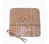 Hagerty Silver Guard Cutlery Roll funda para cubiertos de plata y plateados 41,5x40 cm I portacubiertos con protección antideslustre para tenedores de frutas y pescado con 12 compartimentos