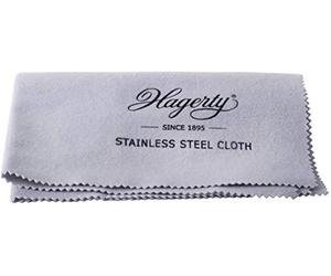 Hagerty Stainless Steel WATCH CLOTH - Tejido impregnado especialmente desarrollado para limpiar y mantener relojes y accesorios de acero, gran brillo, 4 unidades