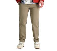 Haggar B&t Active Series - Pantalones de Vestir de Cintura fleja, Ajuste clásico para Hombre, Caqui Medio, 30 W/30 L