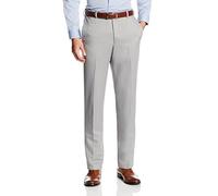 Haggar Cool 18 - Pantalones de Hombre de Cintura Alta con Cintura expansible, Color Liso, Tallas Grandes y Altas, String Beige, 38 W/28 L