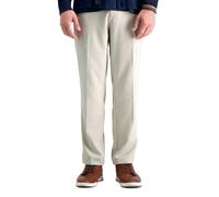 Haggar Cool Right Performance Flex Straight Fit Flat Front Pant-reg. and Big & Tall Pantalones Informales, Cuerda, 30W/32L para Hombre