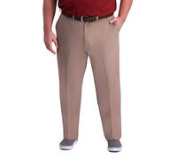 Haggar Men's Big and Tall B&t Premium Comfort Khaki Flat Front Classic Fit Pant