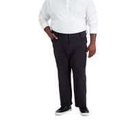 Haggar Men's Big & Tall The Active Series City Flex 5-Pocket Slim-Straight Pant, Black, 54 x 34