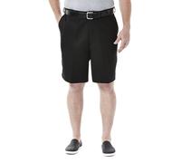 Haggar mens Cool 18 Classic Fit Expandable Waist Short Casual Shorts Negro 40