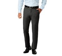 Haggar Men's J.M. Stretch Superflex Waist Slim Fit Flat Front Dress Pant, Charcoal Heather, 34Wx34L
