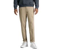 Haggar Men's Premium No Iron Khaki Slim Fit Flat Front Casual Pant, 36Wx30L