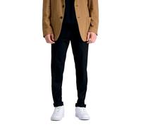 Haggar Men's Premium No Iron Khaki Slim Fit Flat Front Casual Pant, Black, 30Wx30L