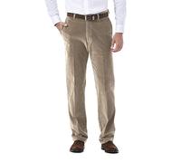 Haggar Men's Stretch Corduroy Expandable Waist Classic Fit Pant, Khaki, 32Wx32L